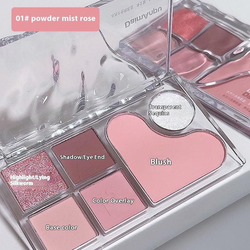 DaimAnpu Six Color Eyeshadow Palette Blush Repair Highlight Brightening.