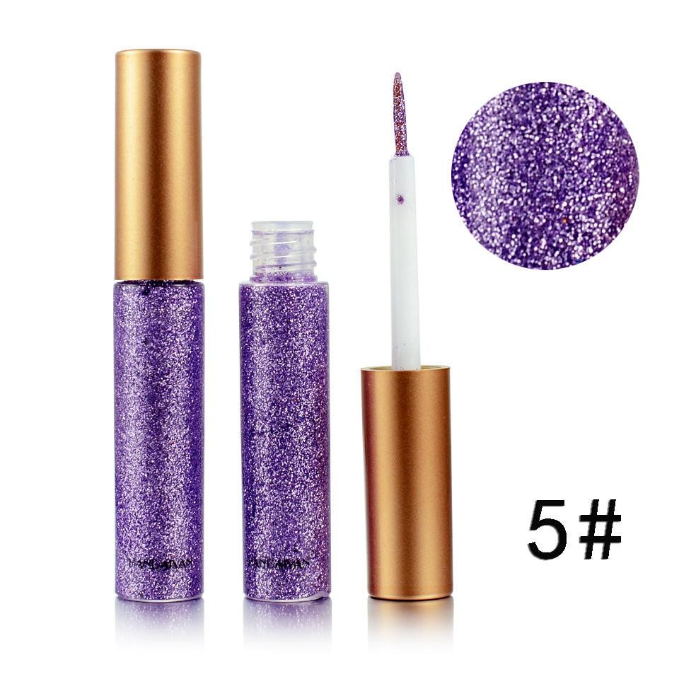 Stage Nightclub Makeup Performance Makeup Colorful Shiny Sequins Flashing Liquid Eye Shadow.