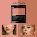 Two-color blush matte finish.