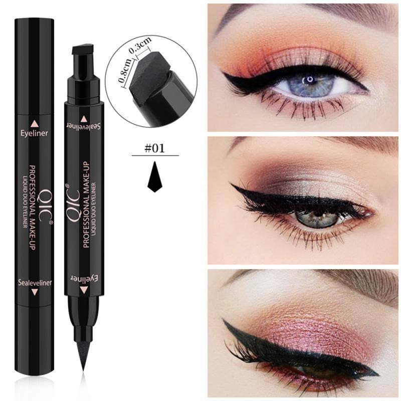 Double-headed wing seal eyeliner.