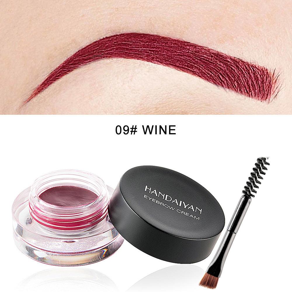 Red Green Blue Purple And Yellow Waterproof Eyebrow Dyeing Cream Multifunctional Painted Eyeliner.