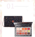 Matte pearlescent pink sparkling star necklace Eyeshadow.