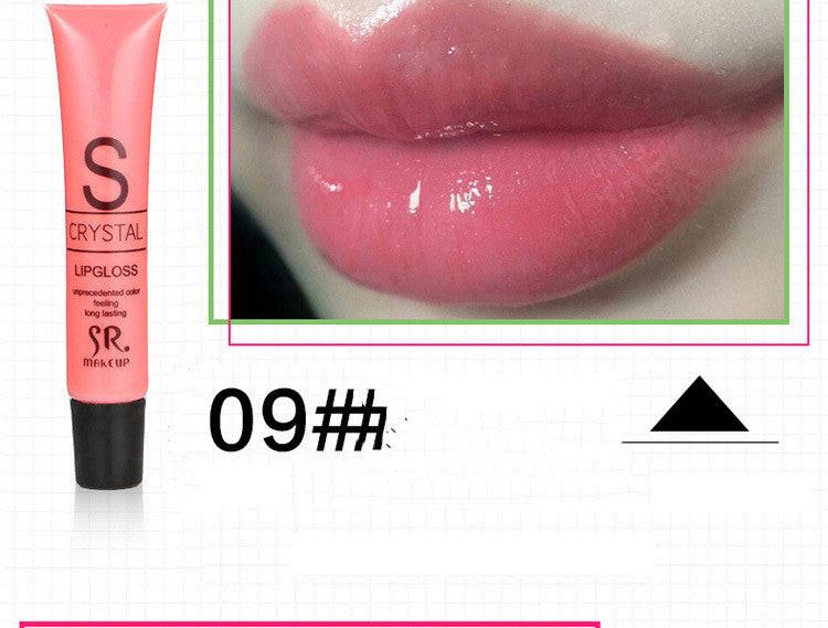 SR Hose Water-sensing Lip Gloss With Pearlescent Gold Moisturizing Temptation Lip Gloss.