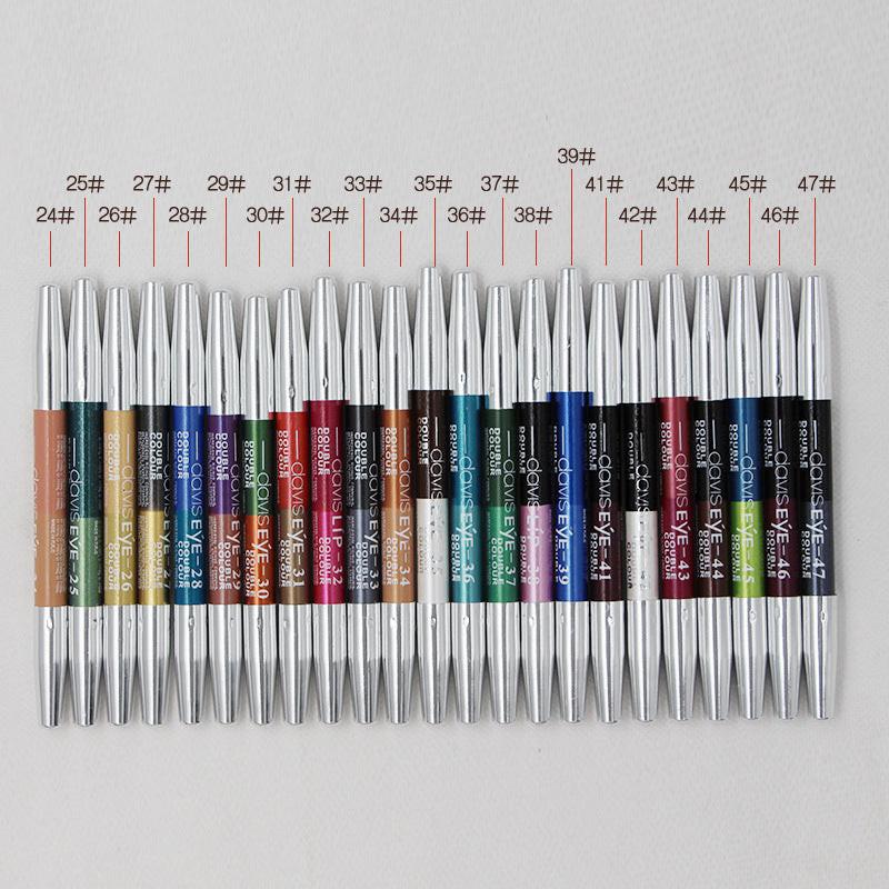 Makeup two-tone eye shadow pen.