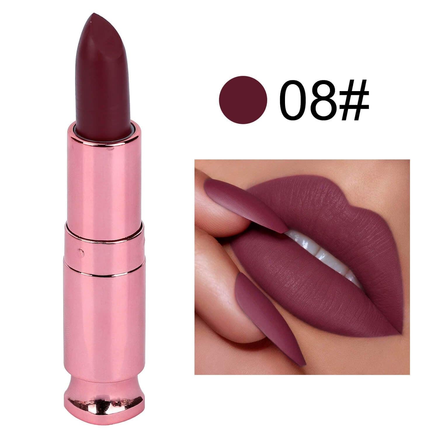 Easy To Color Matte No Stain On Cup Long Lasting Lipstick Lip Balm.