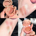 Light Wind Floating 3-color Earth Color Eye Shadow Plate.