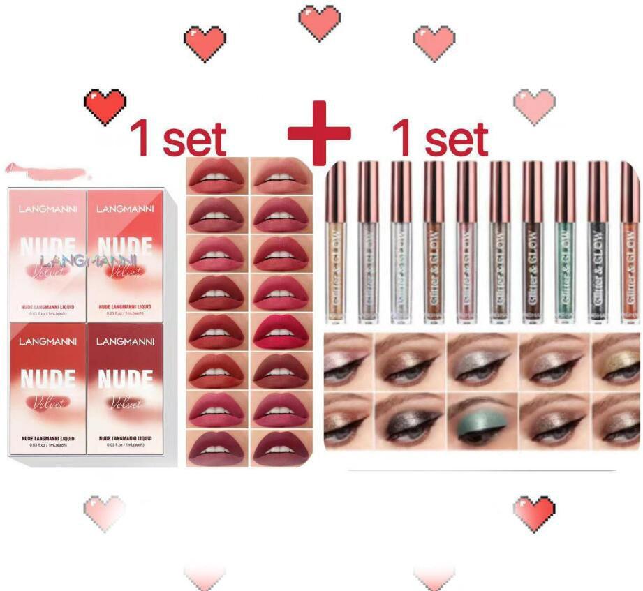 16 Lip Gloss Set Matte Matte Velvet Four-box.