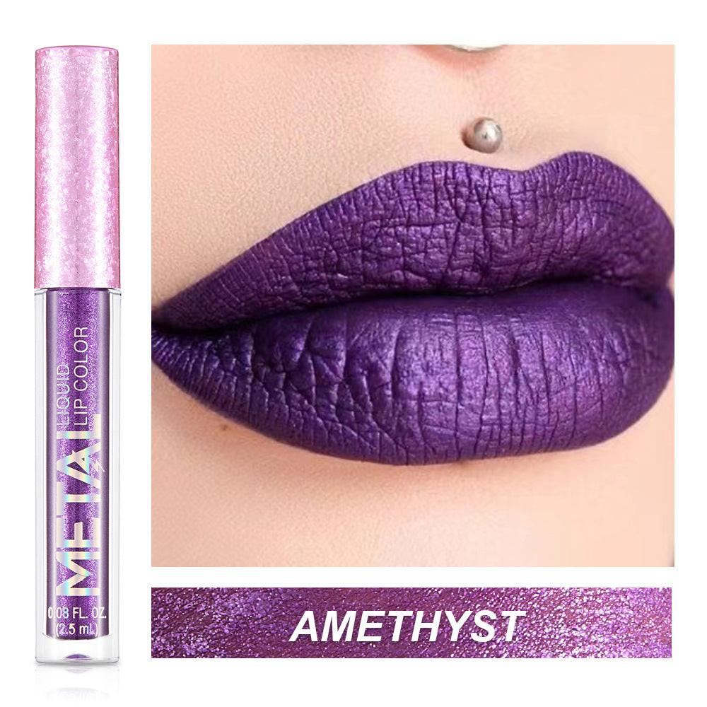 Metal Lip Gloss Waterproof Lipstick.