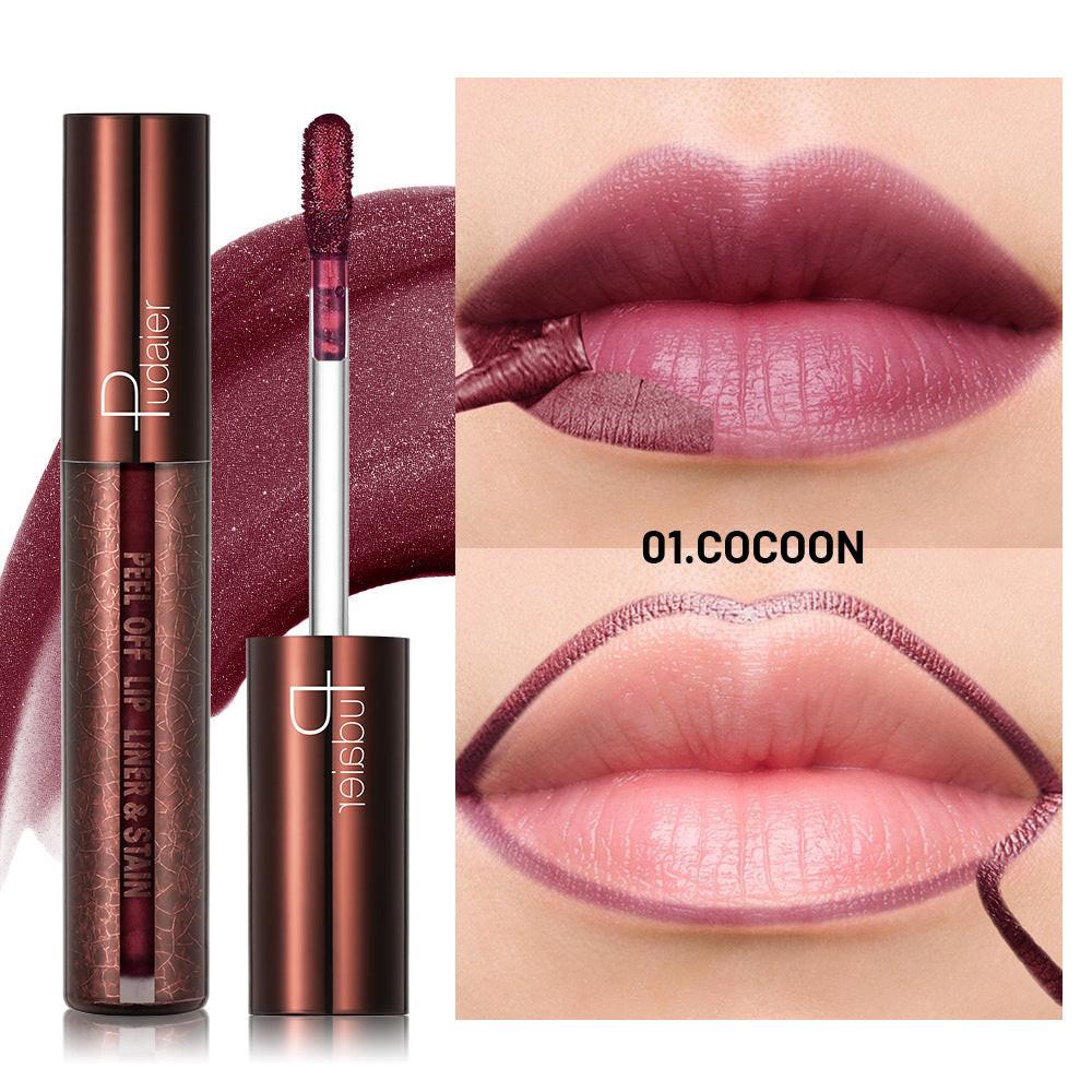 Tear And Pull Lipstick Lip Liner Long-lasting Coloring.