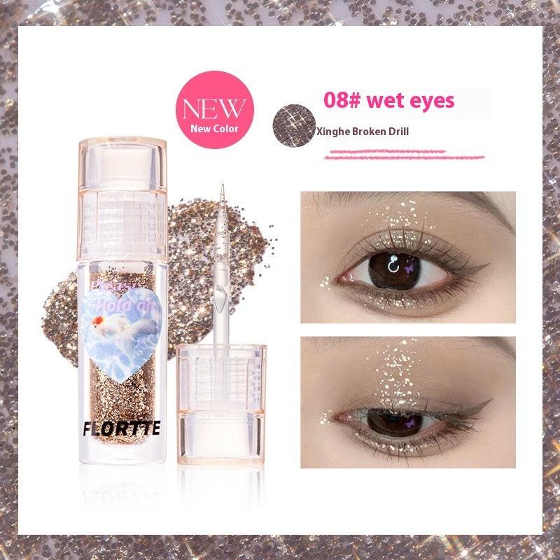 Eye Shadow Plate Thin And Glittering Matte Crouching Silkworm Brightening.