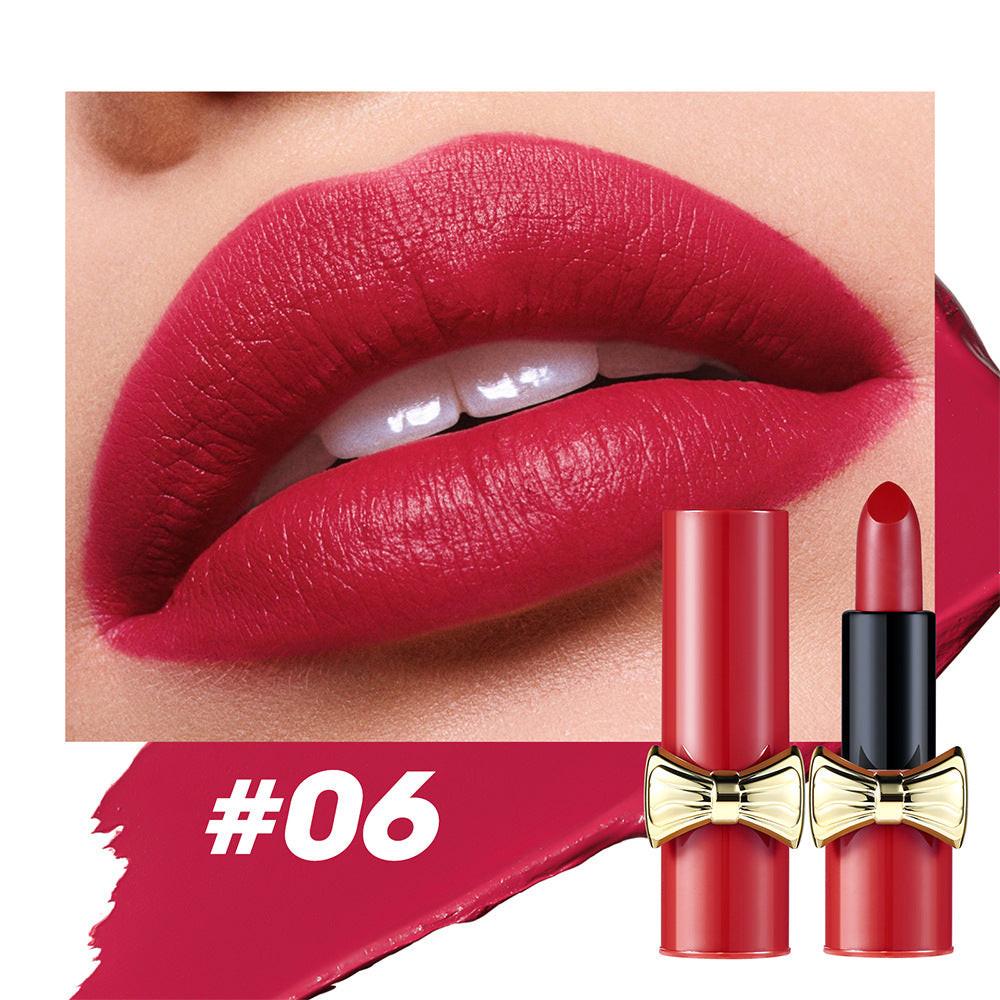Bow Lipstick Matte Velvet Lasting.