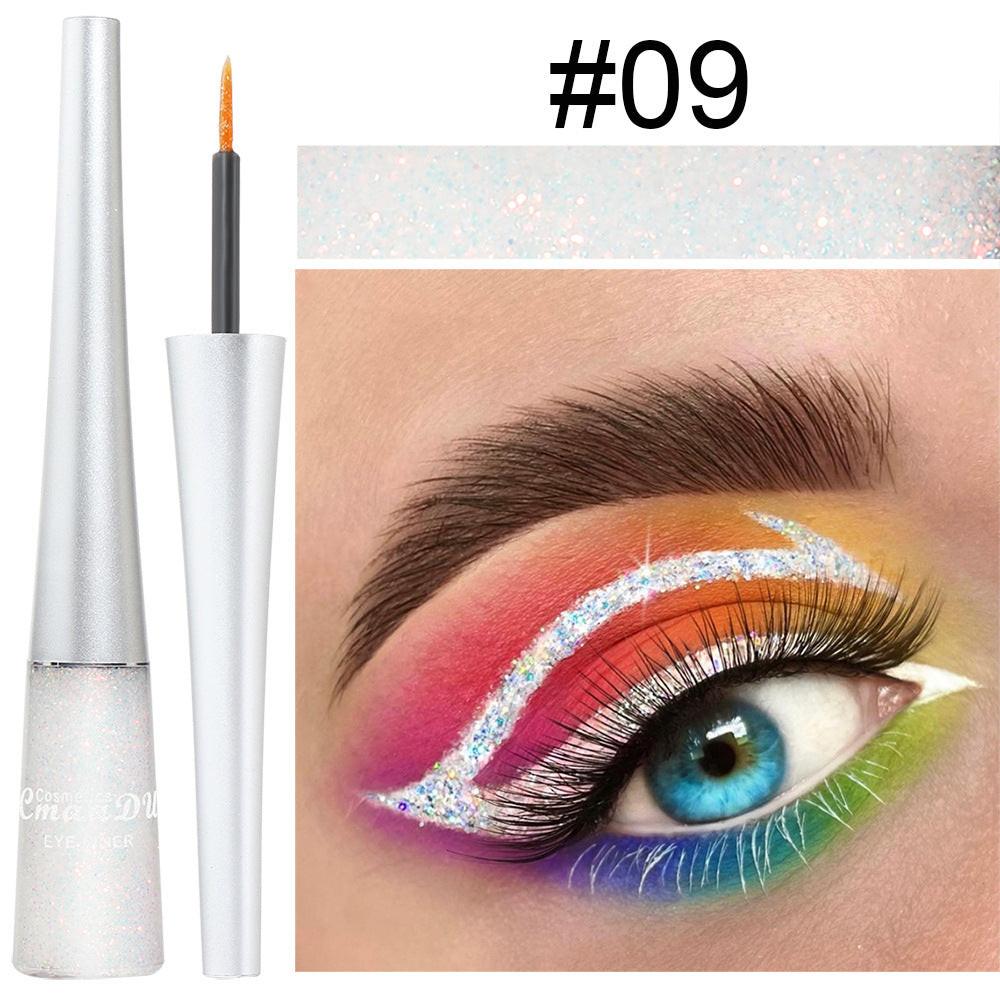 16 Colors Glittery Powder Sequin Burst Eyeliner.