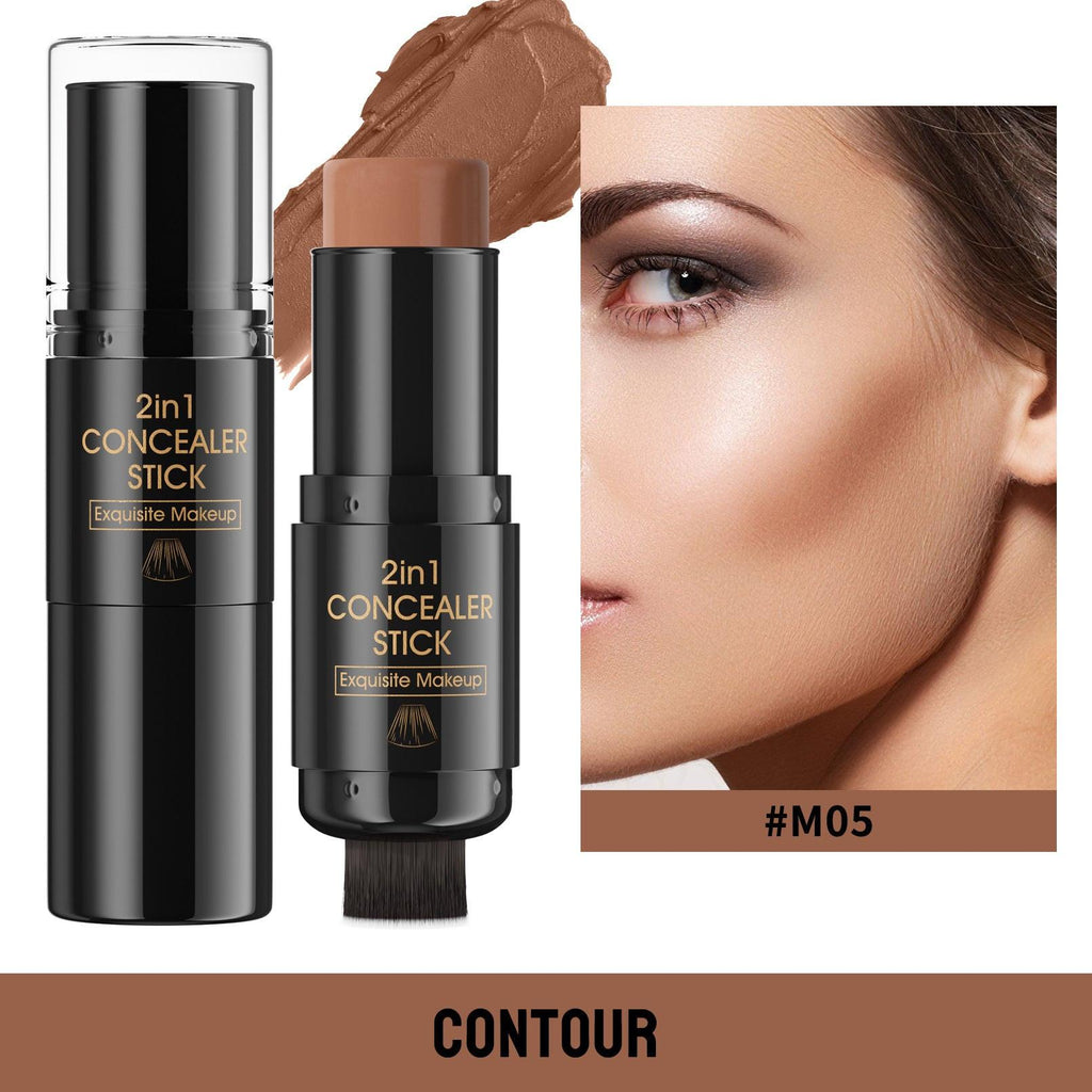 Highlight Blush Double-headed Contour Stick With Brush.