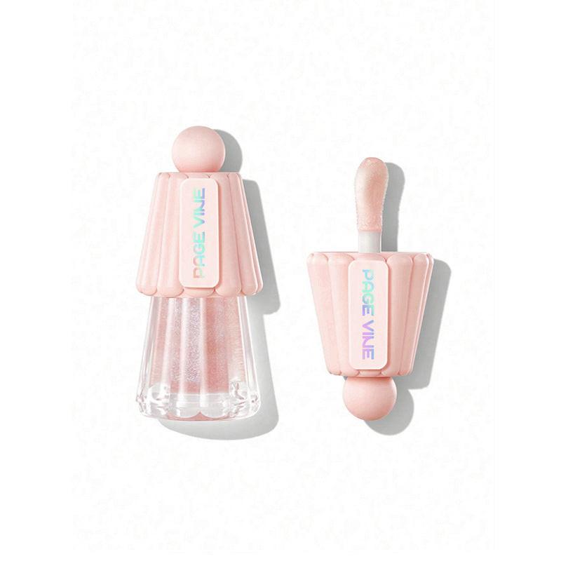 Jelly Big Brush Lip Gloss Moisturizing Lasting Fade Lip Lines.