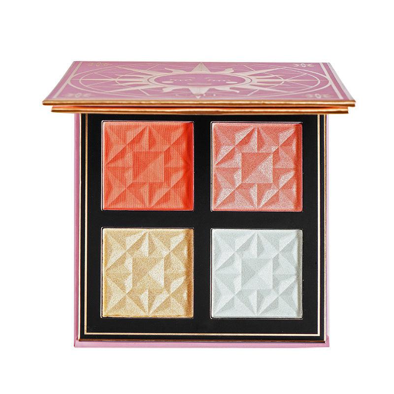 Four-color Blush Box Highlight Repair.