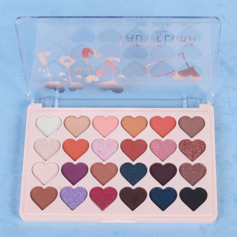 24 Color Eye Shadow Palette Pearlescent Matte.