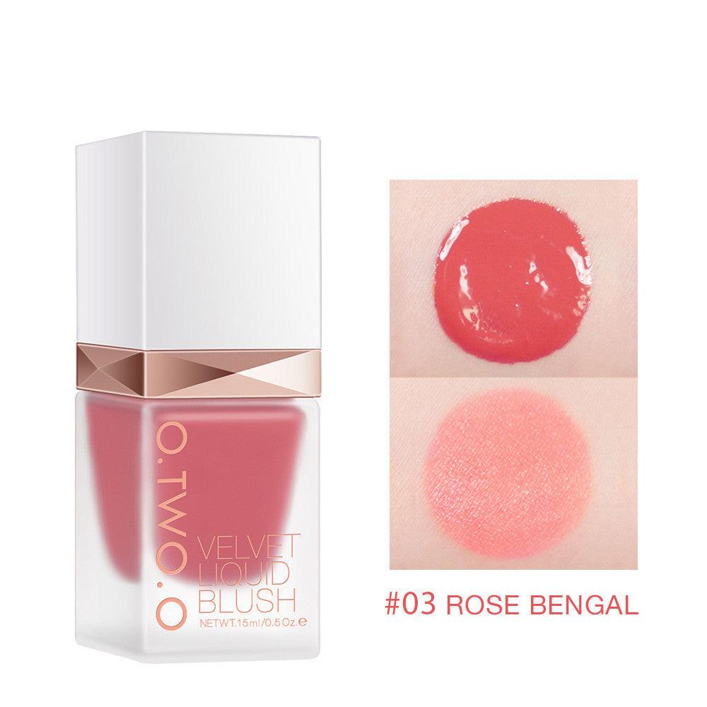 Natural Dazzling Liquid Blush Lasting Matte Silky And Delicate.