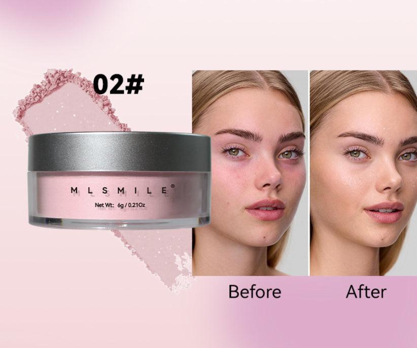 Pearlescent Face Powder Concealer Powder Waterproof Sweat-proof Oil Control.