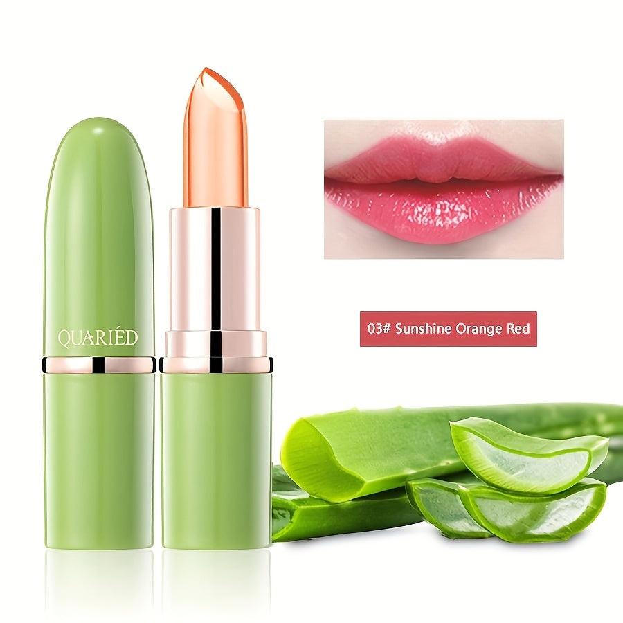 Magic Temperature Color Change Lipstick - Moisturize Aloe Vera Long Lasting Nutritious Lip Gloss - Daily Lip Care Cosmetics.
