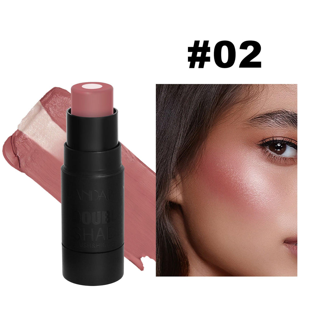Multi-Color Sandwich Blush Stick Natural Nude Dress Brightening Color Solid Blush Shading Cream.