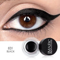 Big eye makeup with brush eyeliner.