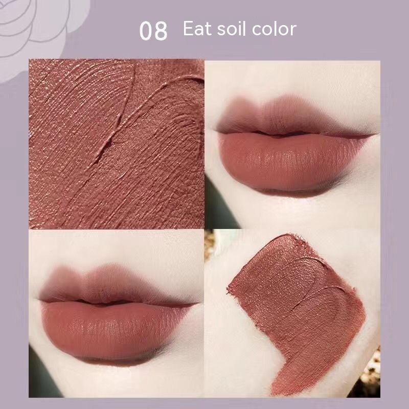 Matte Finish Long Lasting No Stain On Cup Discoloration Resistant Lipstick Lip Liner.