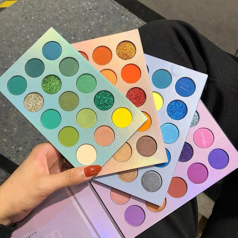 Sixty-color Rotating Eyeshadow Palette Pearly Matte Glitter Easy To Color.