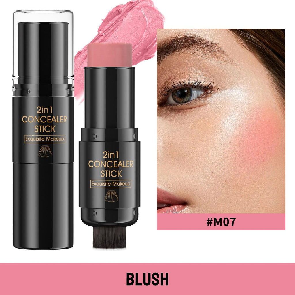 Highlight Blush Double-headed Contour Stick With Brush.