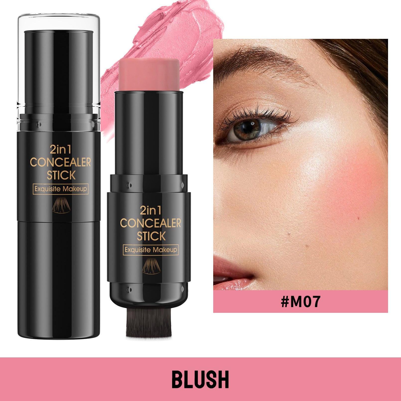 Highlight Blush Double-headed Contour Stick With Brush.