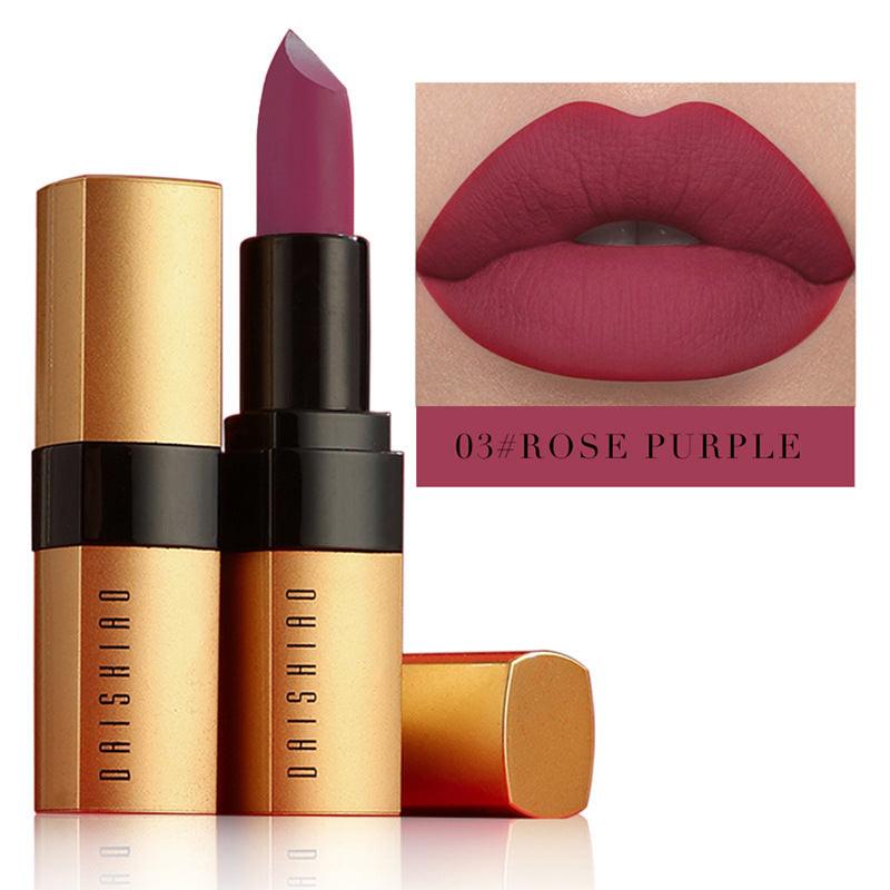 Lipstick Gold Tube Matte Nonstick Cup Waterproof.