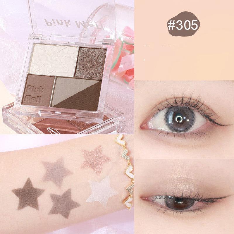 Fingertip Magic Eyeshadow Newbie Low Saturation Milk Tea Earth Color Pearl Matte.