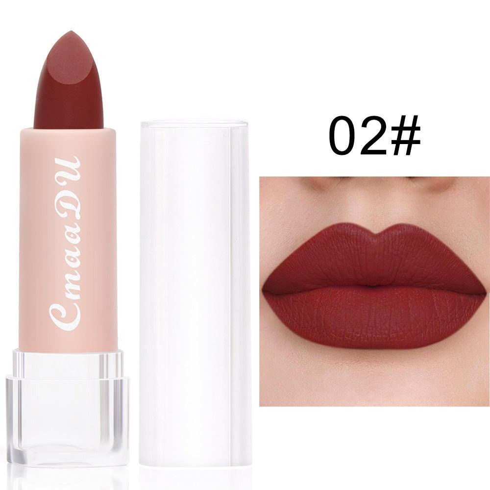 CmaaDu15 Color Matte Moisturizing Lipstick Waterproof Matte Lip Gloss.