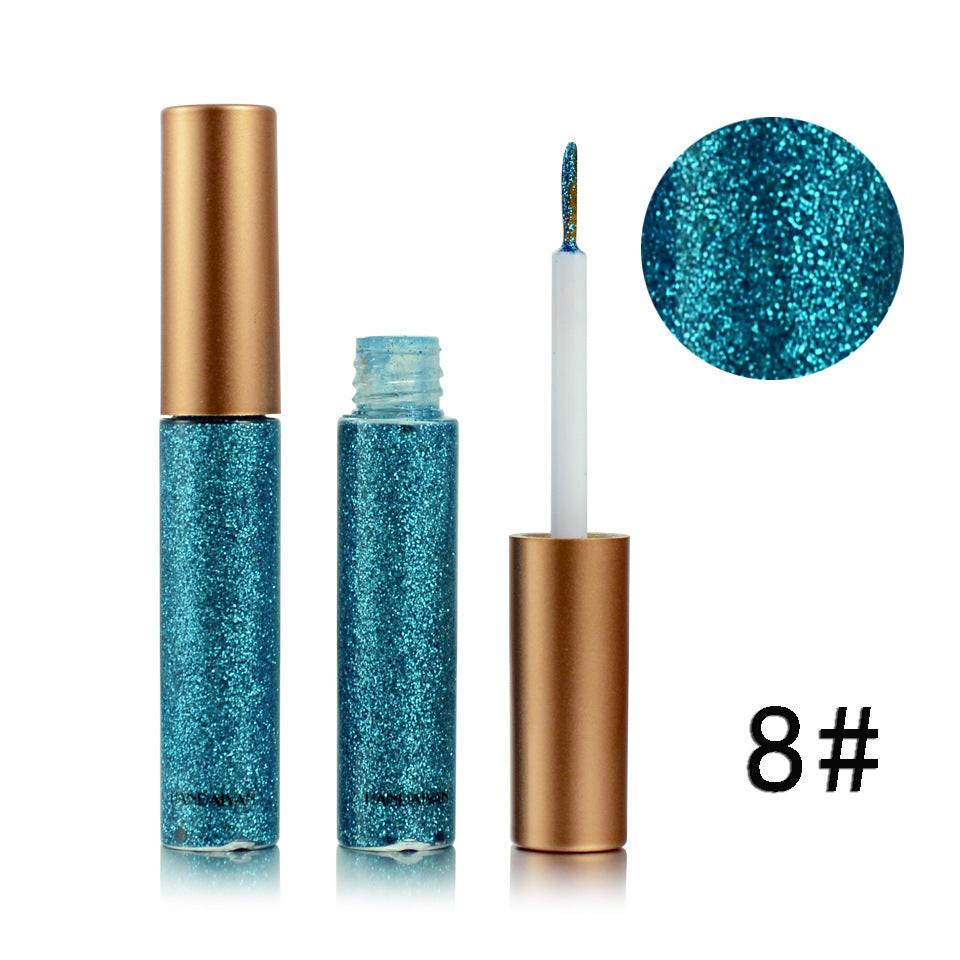 Stage Nightclub Makeup Performance Makeup Colorful Shiny Sequins Flashing Liquid Eye Shadow.