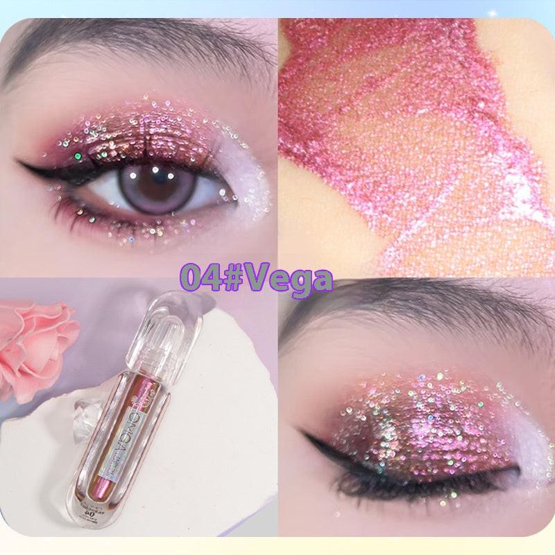 Chameleon Rhinestone Liquid Eye Shadow Multicolor Series Pearlescent Thin And Glittering Highlight.