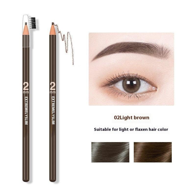 Line Drawing Waterproof Sweat-proof Non-fading Brushed Natural Eyebrow Pencil.