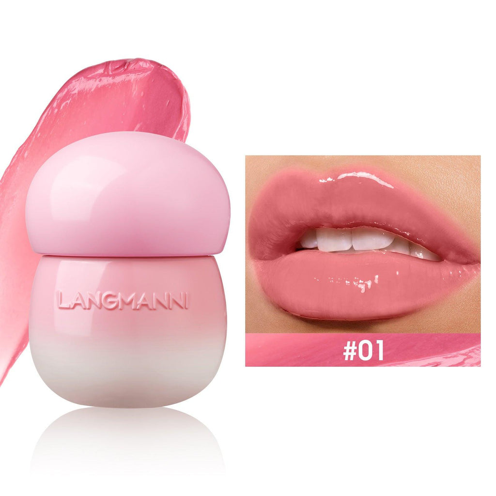 Mushroom Lip Lacquer Moisturizing Lip Gloss Not Oily.