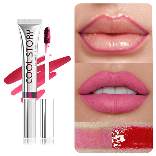 Single Stripping Lip Lacquer Matte No Stain On Cup.