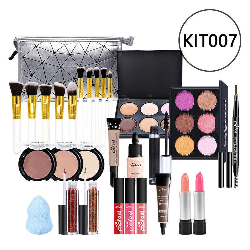 Makeup Cosmetics Set Beginner Combination Concealer Eyeliner Eyebrow Pencil.