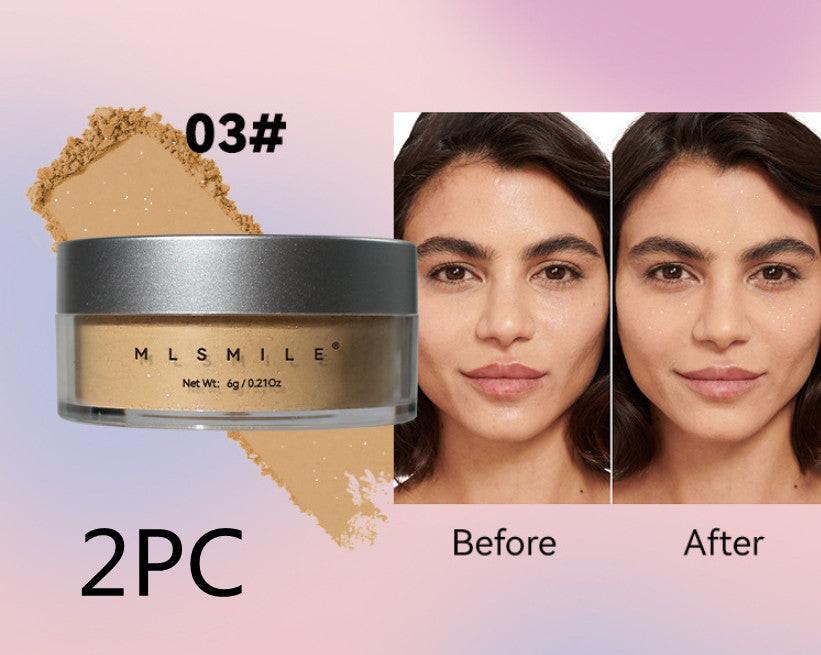 Pearlescent Face Powder Concealer Powder Waterproof Sweat-proof Oil Control.