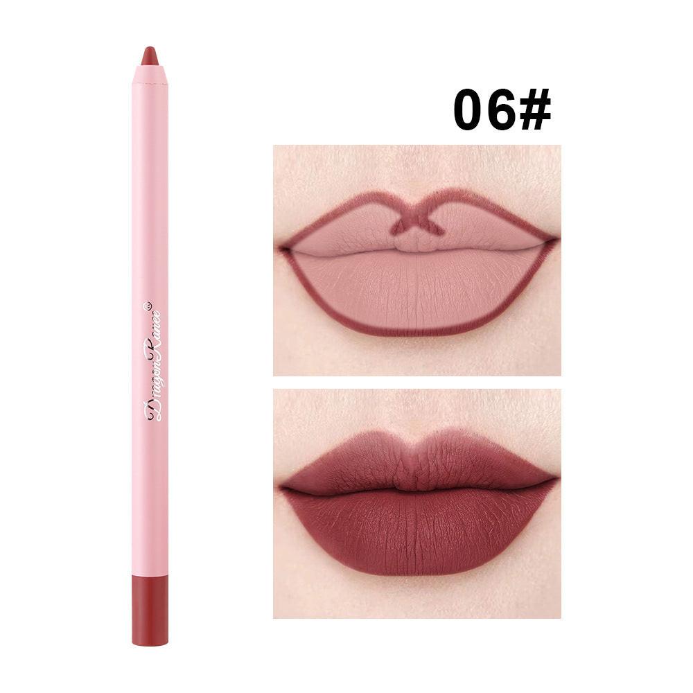 Lip Liner Waterproof Matte Finish Cameo Brown Hook Line Lip Lipstick Pen.