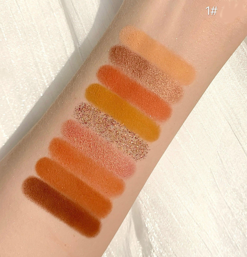 Pearlescent Matte Glitter 9 Color Eyeshadow Palette.