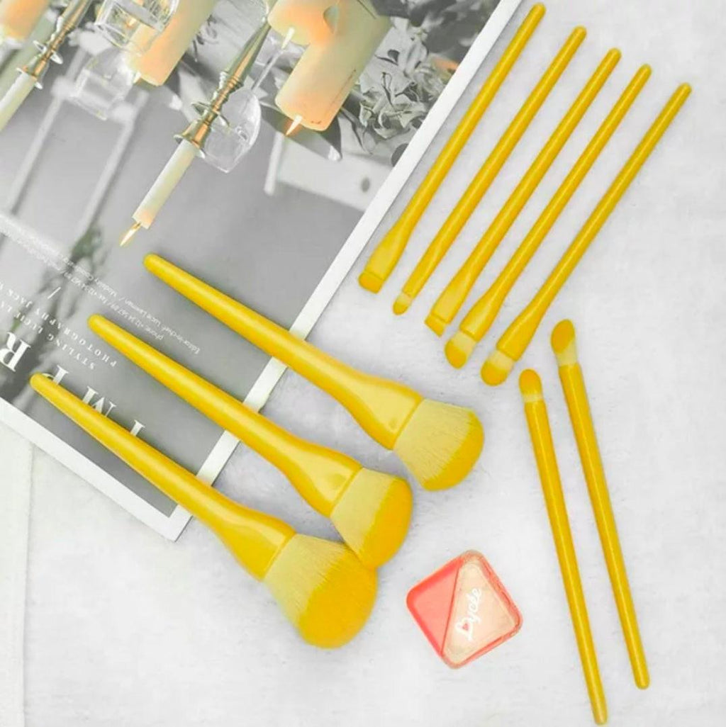 Candy color makeup brush set full set loose powder brush blush brush foundation brush makeup tool.