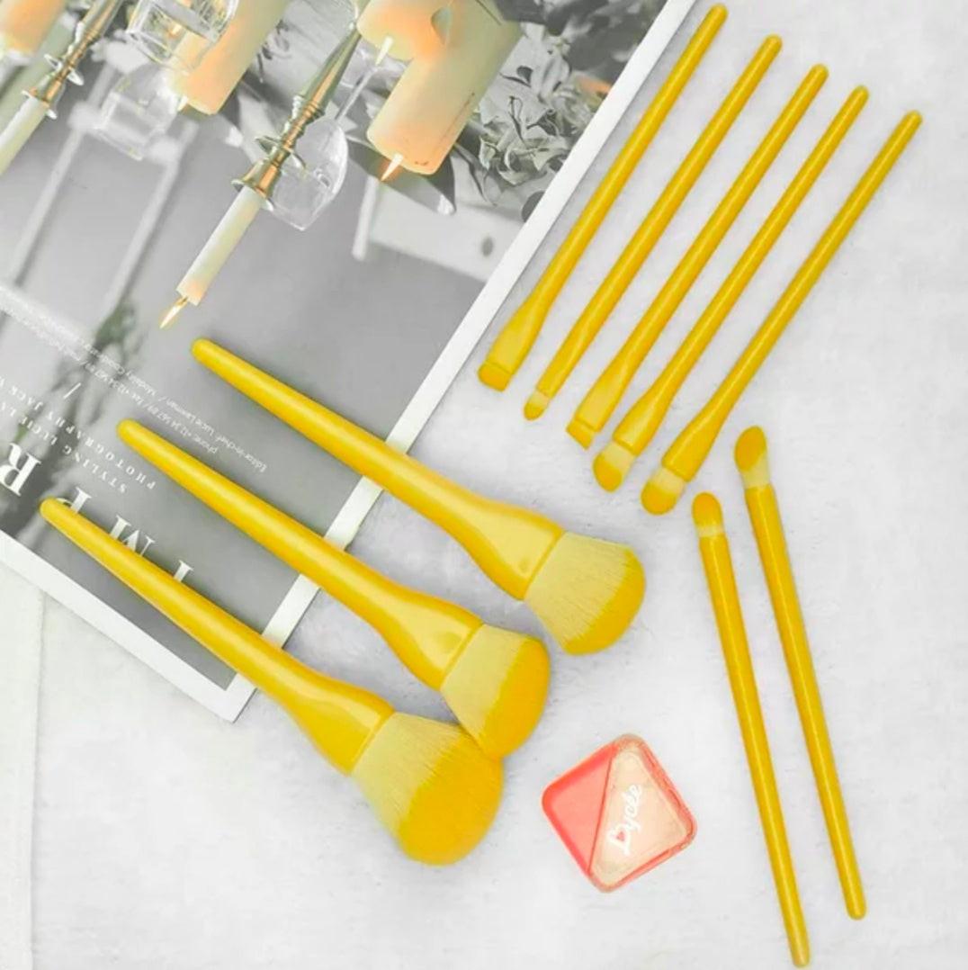 Candy color makeup brush set full set loose powder brush blush brush foundation brush makeup tool.