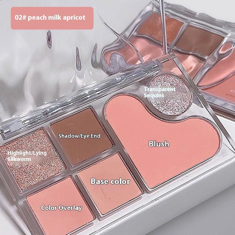 DaimAnpu Six Color Eyeshadow Palette Blush Repair Highlight Brightening.