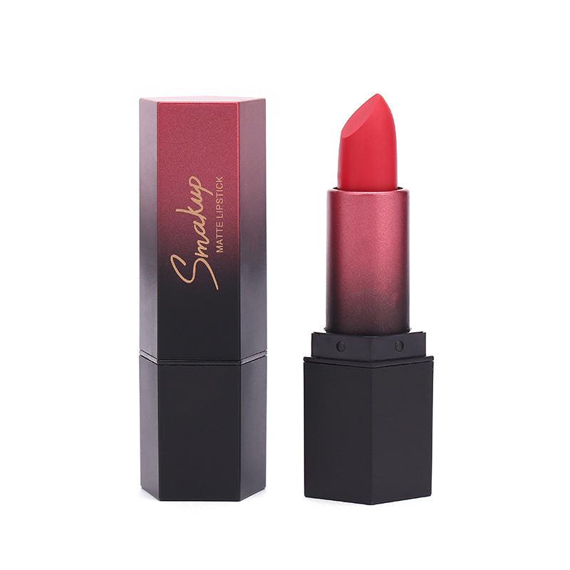 10 Colors Discoloration Resistant Matte No Stain On Cup Makeup Lipstick.