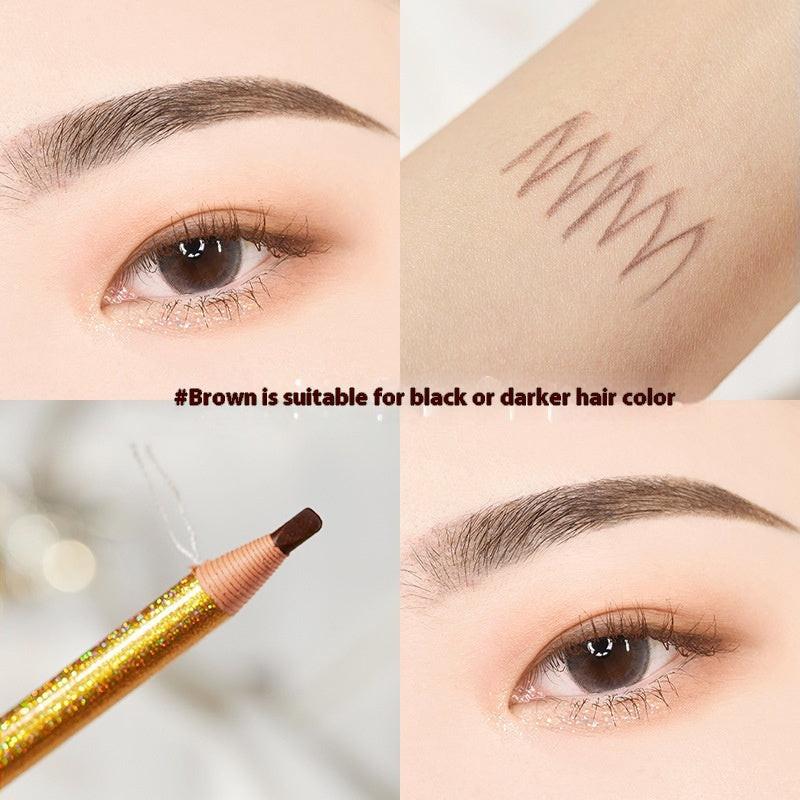 Line Drawing Waterproof Sweat-proof Non-fading Brushed Natural Eyebrow Pencil.