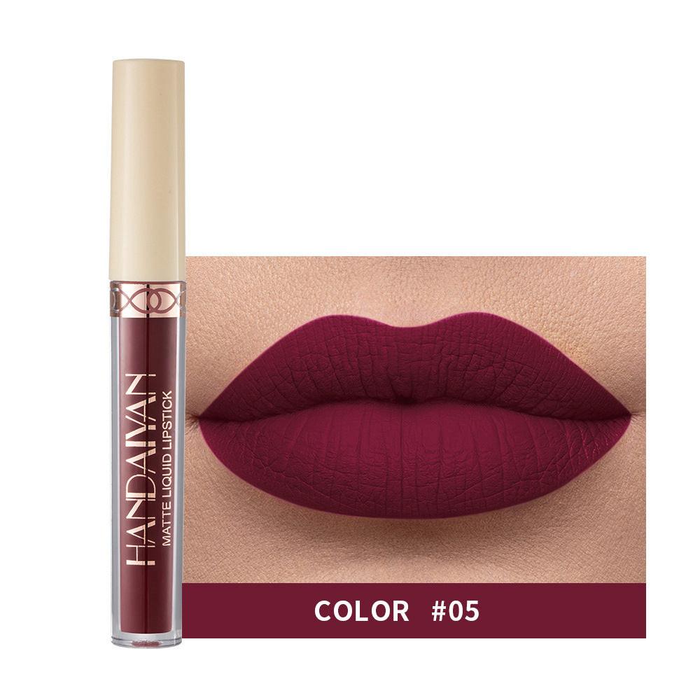 Matte Finish Velvet 12 Colors Lip Gloss Liquid Lipstick Lip Glaze.