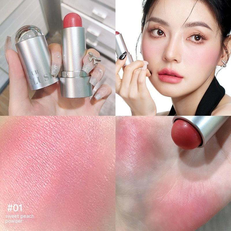 Touch Color Mist Silver Tube Blush Stick Lips And Cheeks Can Be Used For Natural Development.