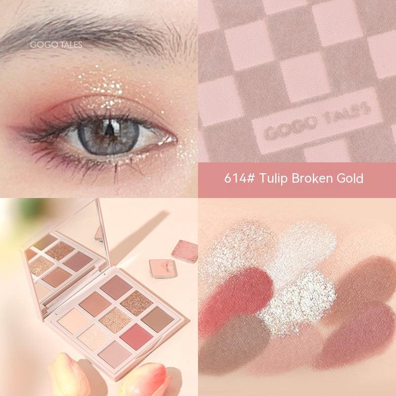 Gold Foil Chocolate Eye Shadow Plate Beginner.