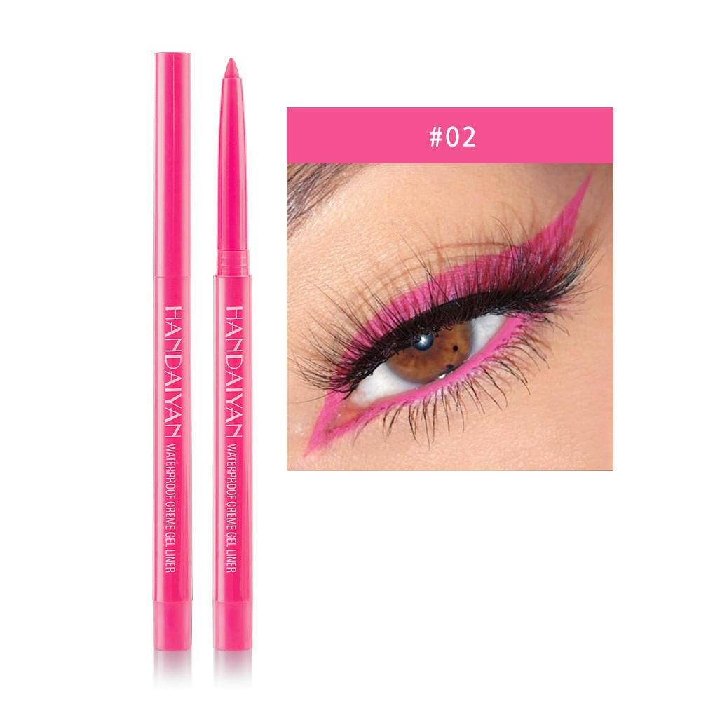 20 Color Cat Eye Makeup Waterproof Neon Colorful Liquid Eyeliner Pen Make Up Comestics Long-lasting Black Eye Liner Pencil.